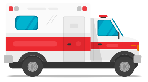 Illustration of ambulance.